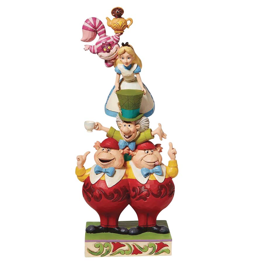 Disney Alice In Wonderland Stacked 10.82-Inch Statue