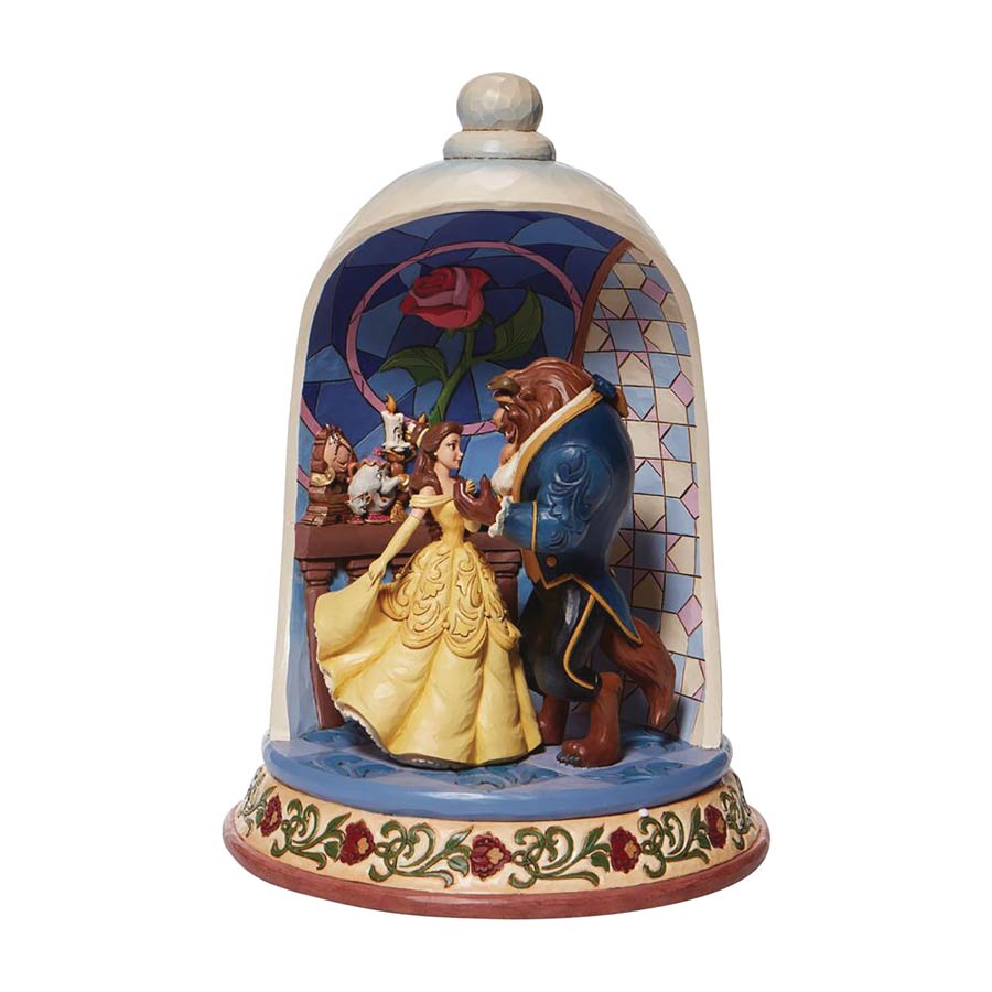 Disney Traditions Beauty And The Beast Dome 10.3-Inch Statue