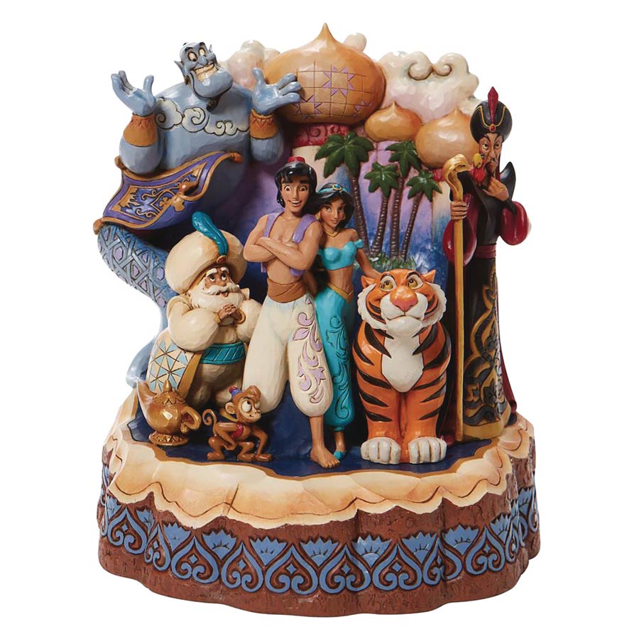 Disney Traditions Carved By Aladdin 7.67-Inch Statue