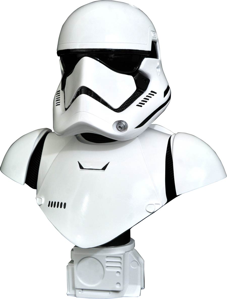 Star Wars The Force Awakens First Order Stormtrooper Legends In 3D 1/2 Scale Bust