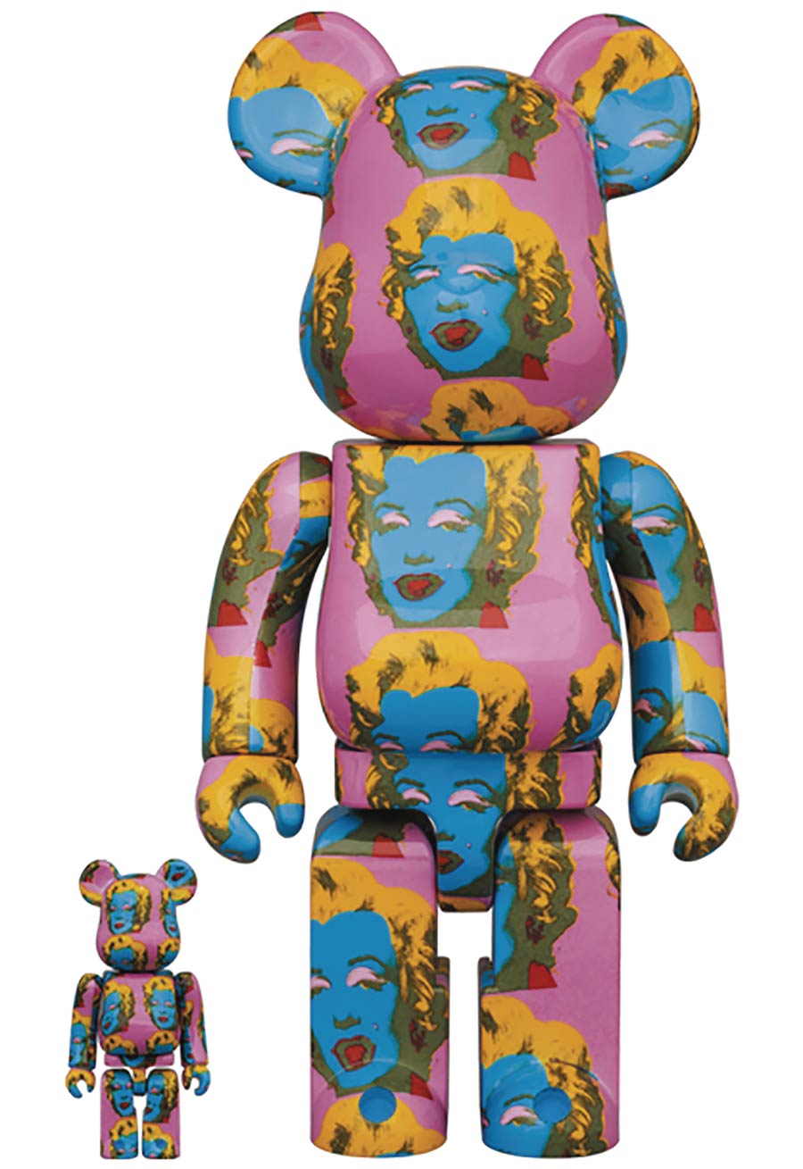 Andy Warhols Marilyn Monroe 2 100 Percent & 400 Percent 2-Pack Bearbrick