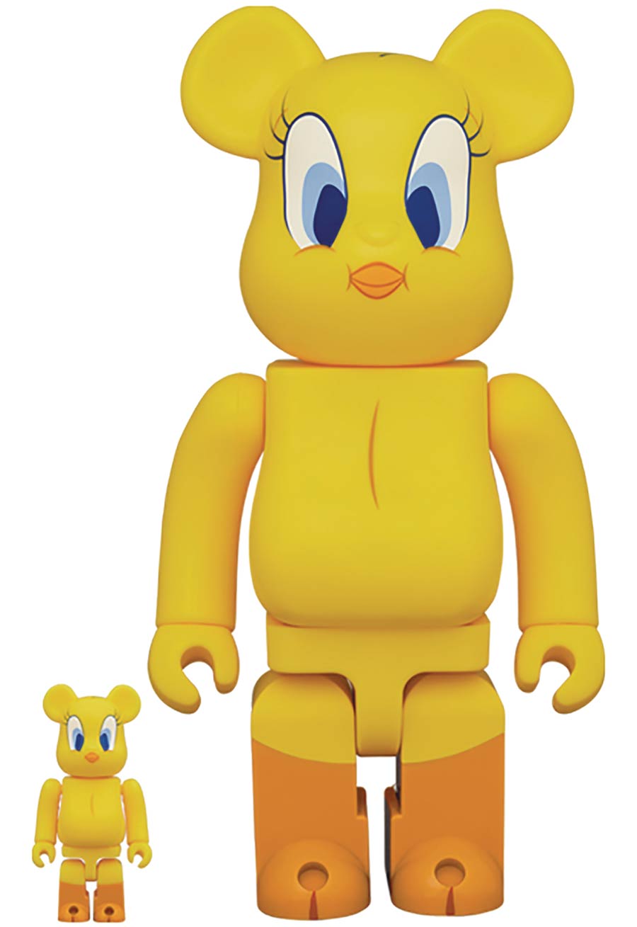 Looney Tunes Tweety 100 Percent & 400 Percent 2-Pack Bearbrick