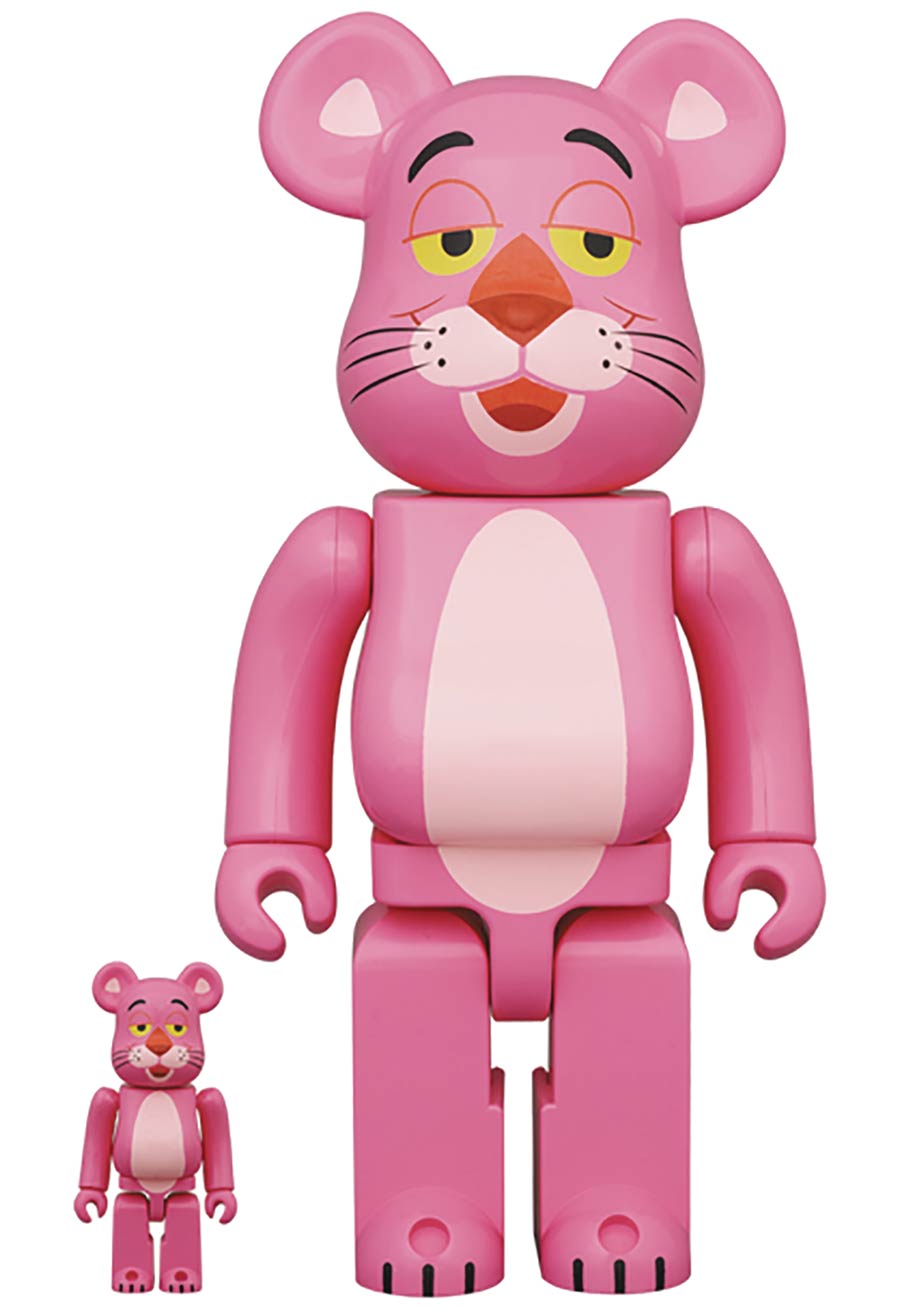Pink Panther 100 Percent & 400 Percent 2-Pack Bearbrick