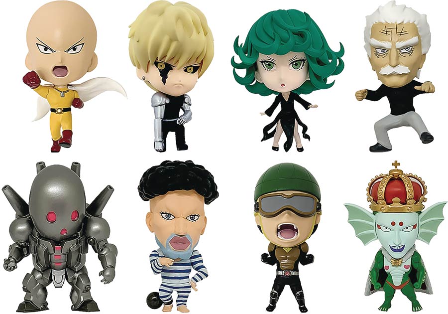 One-Punch Man 16D Collection Mini Figure Vol 2 Blind Mystery Box 8-Piece Display