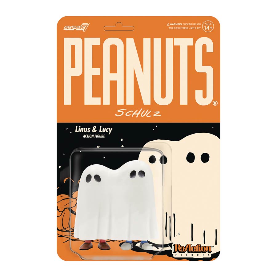 Peanuts Halloween Wave 4 ReAction Figure - Ghost Linus & Lucy