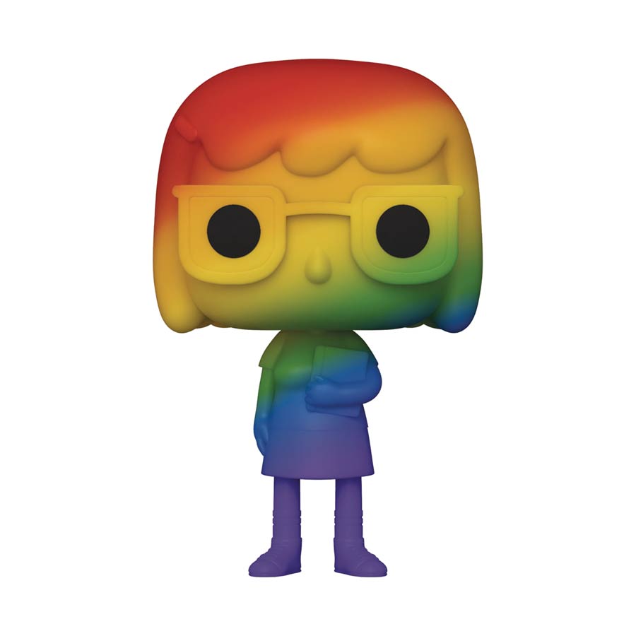 POP Animation Bobs Burgers Tina Belcher Rainbow Pride Vinyl Figure