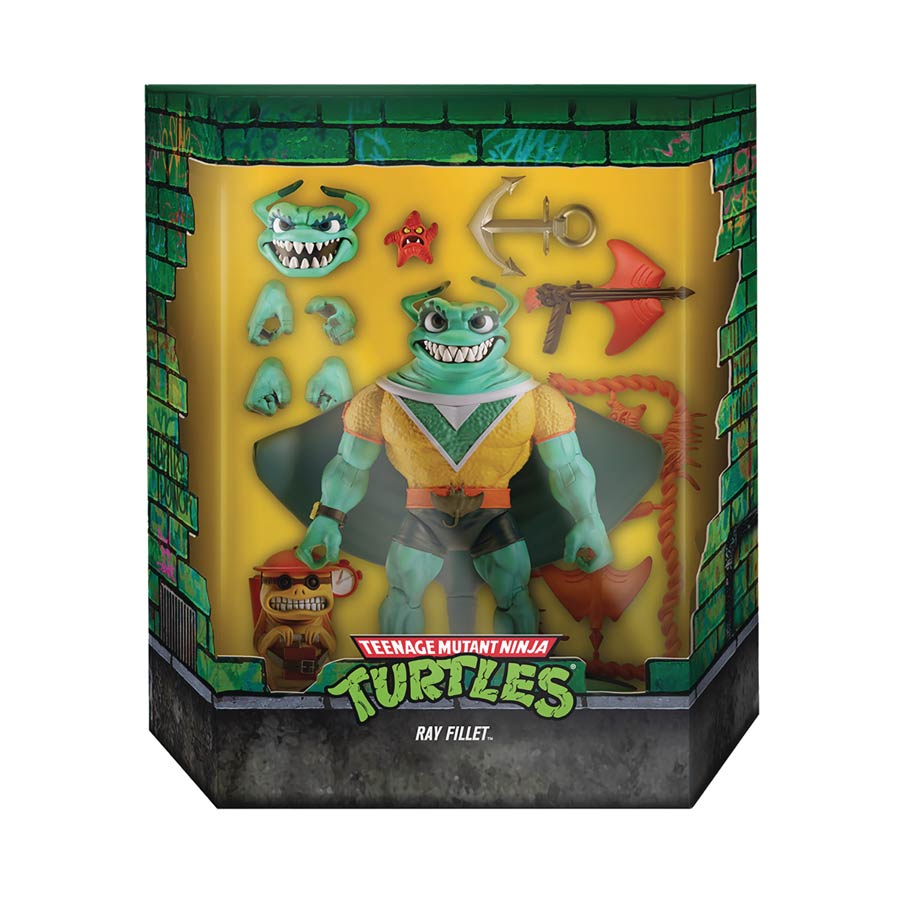 Teenage Mutant Ninja Turtles Ultimate Action Figure - Ray Fillet
