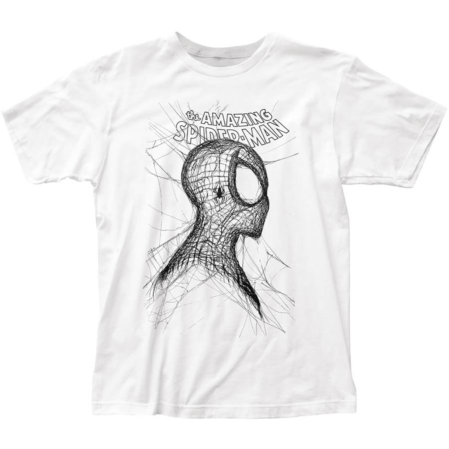 Marvel Webhead Spider-Man Previews Exclusive White T-Shirt Large