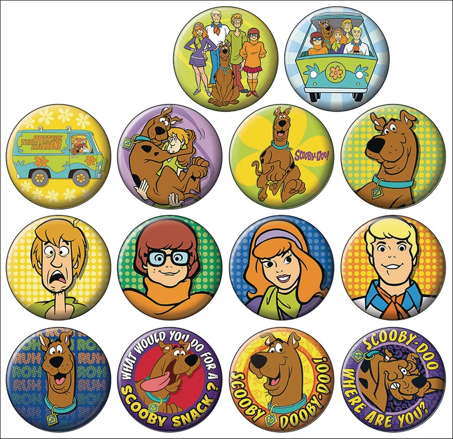 Scooby-Doo Button 144-Piece Assortment Display