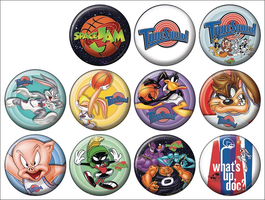 Space Jam Button 144-Piece Assortment Display
