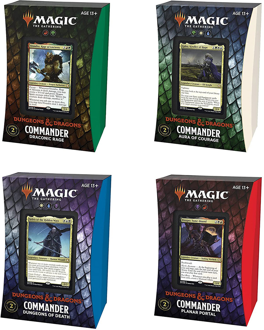 Magic The Gathering Adventures In The Forgotten Realms Commander Deck Display