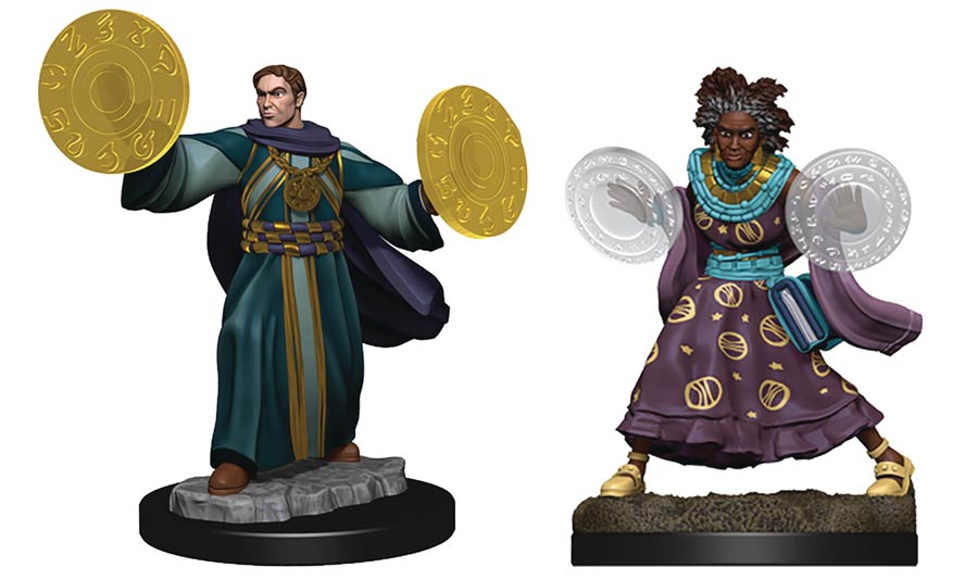 Critical Role Unpainted Miniature Figure - Human & Wizards Female