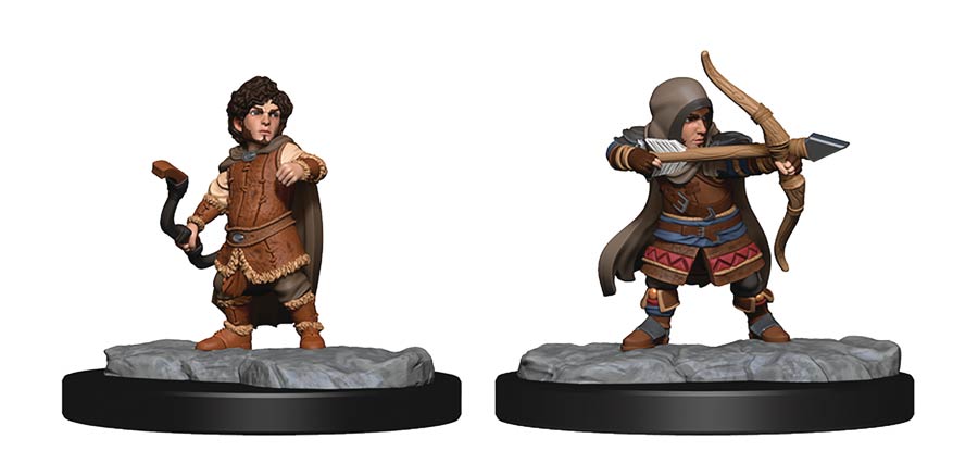 Critical Role Unpainted Miniature Figure - Lotusden Halfling Ranger Male