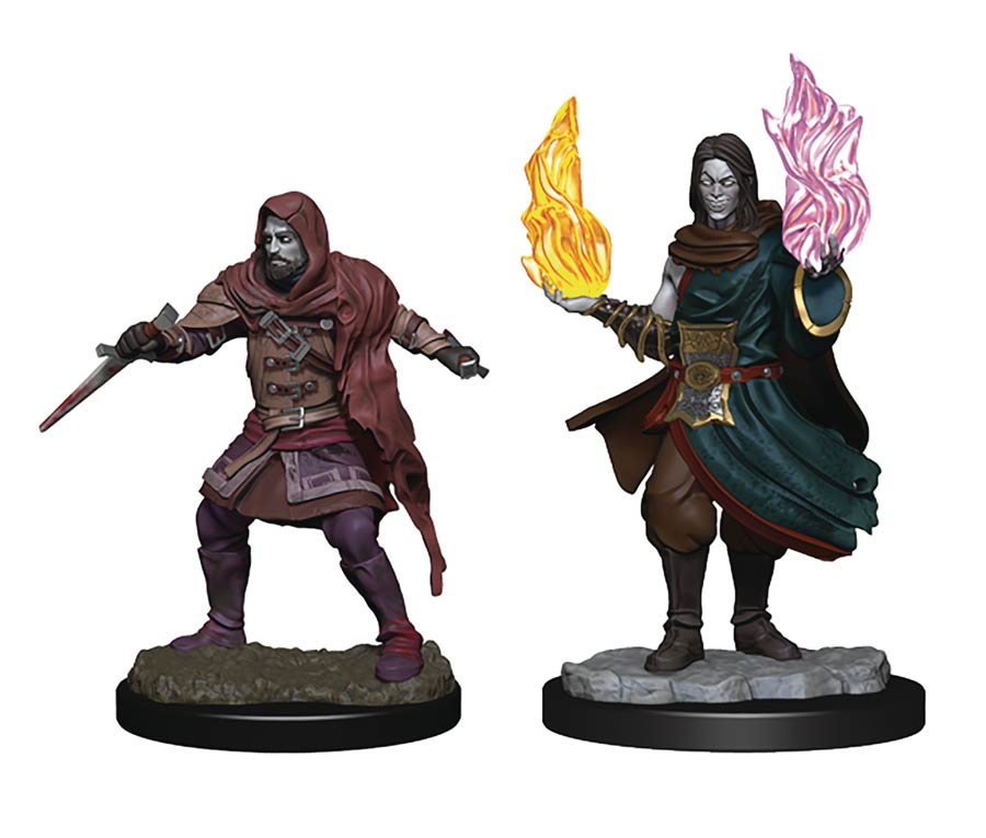 Critical Role Unpainted Miniature Figure - Rogue & Sorceror Male