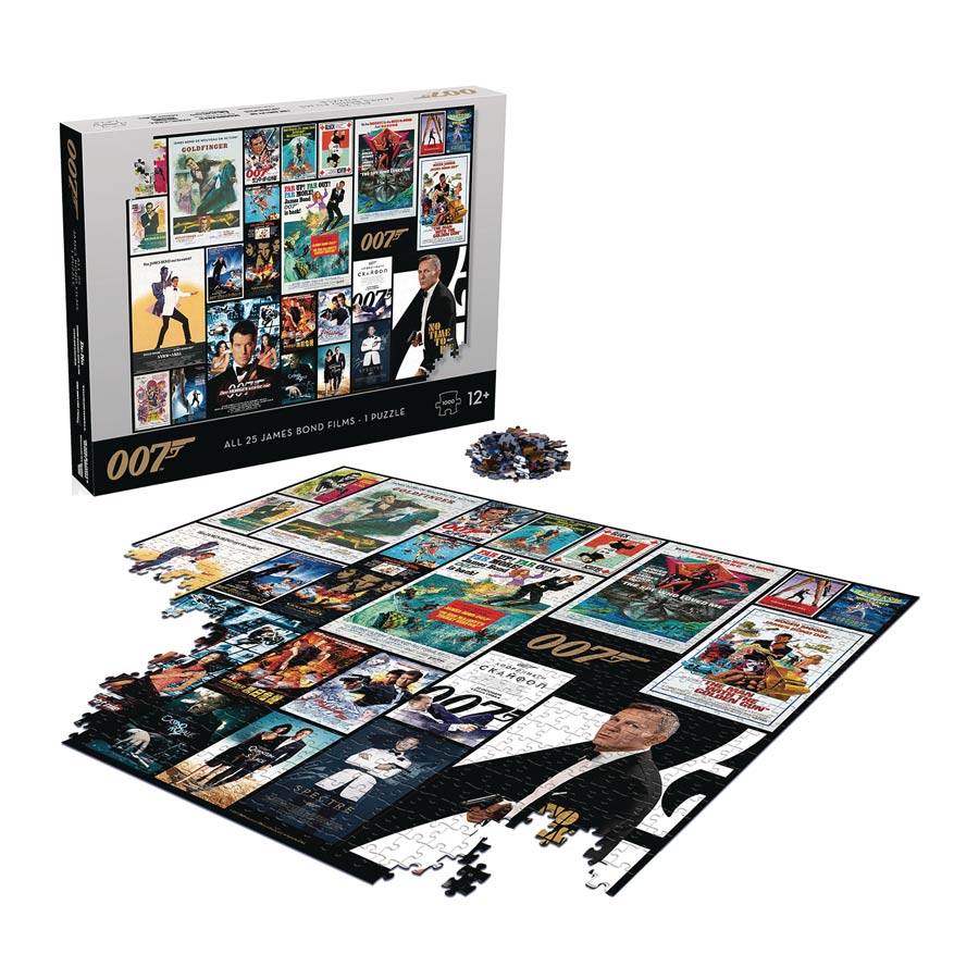 007 James Bond 1000-Piece Puzzle - All 25 Films