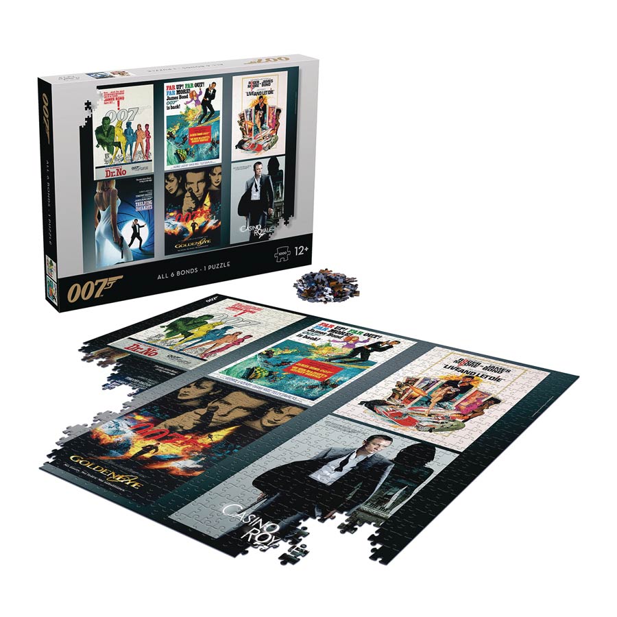 007 James Bond 1000-Piece Puzzle - All Six Bonds