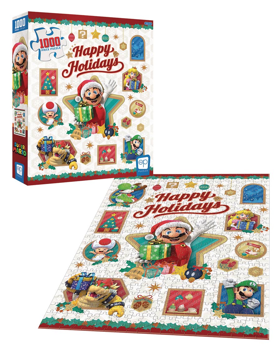 Super Mario Happy Holidays 1000-Piece Puzzle