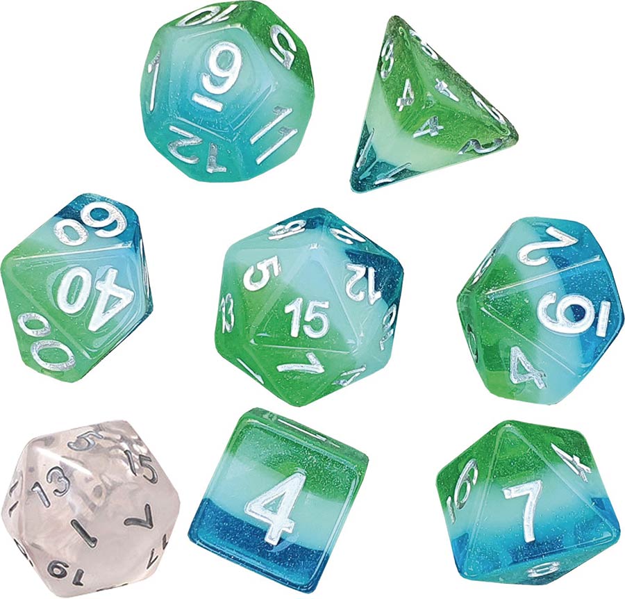 Sirius Dice Set - Blue Hawaiian