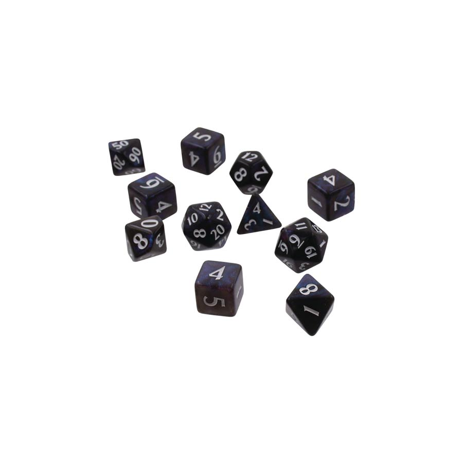 Eclipse 11-Piece Polyhedral Dice Set - Jet Black