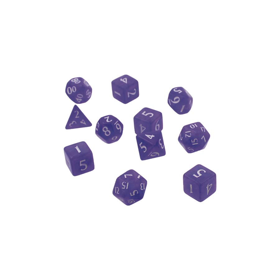 Eclipse 11-Piece Polyhedral Dice Set - Royal Purple