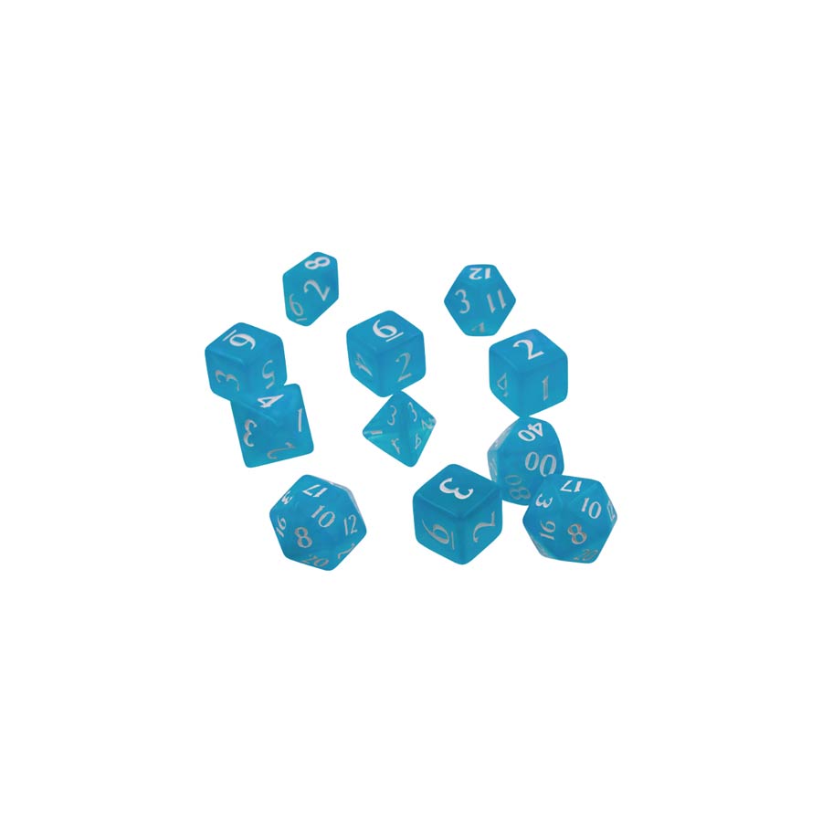 Eclipse 11-Piece Polyhedral Dice Set - Sky Blue