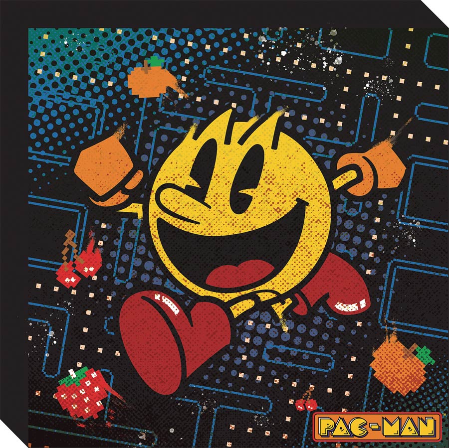 Pac-Man Stretched Canvas Wall Art