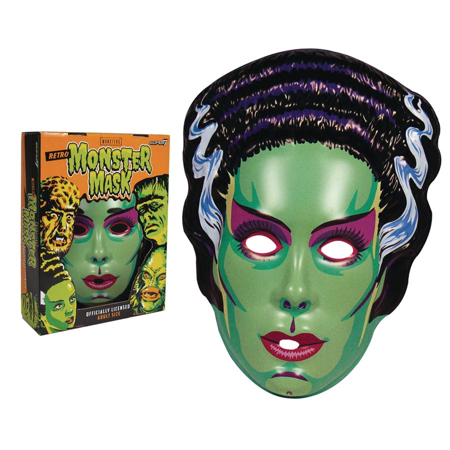 Universal Monsters Retro Monster Mask - Bride Of Frankenstein (Green)