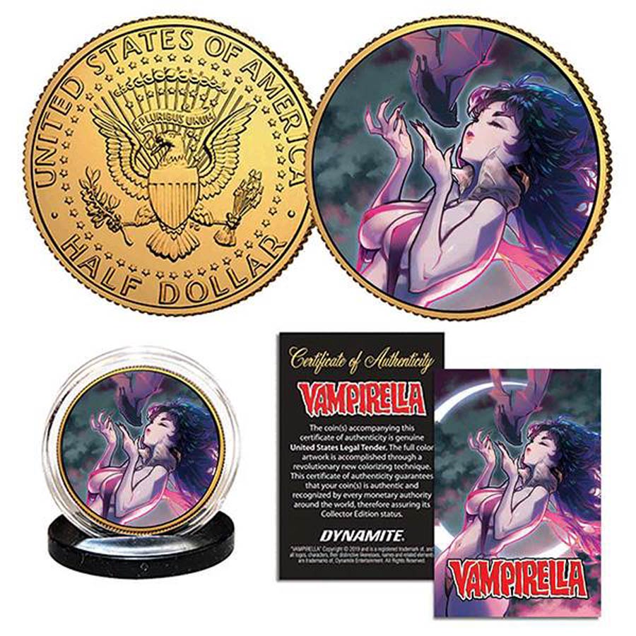 Vampirella Rose Besch Gold Collectible Coin
