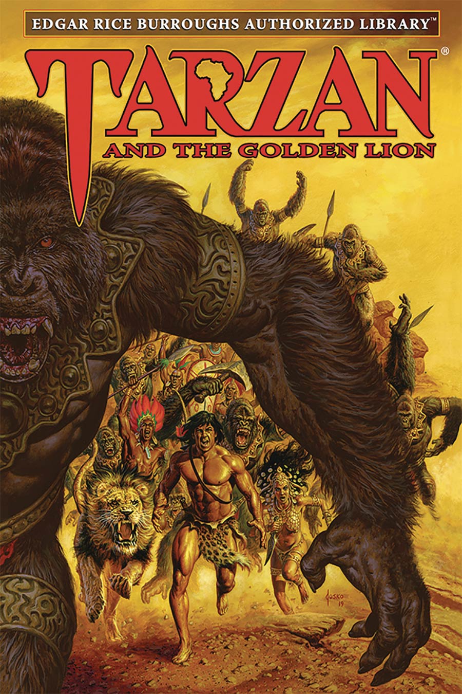 Edgar Rice Burroughs Authorized Library Tarzan Vol 9 Tarzan And The Golden Lion HC