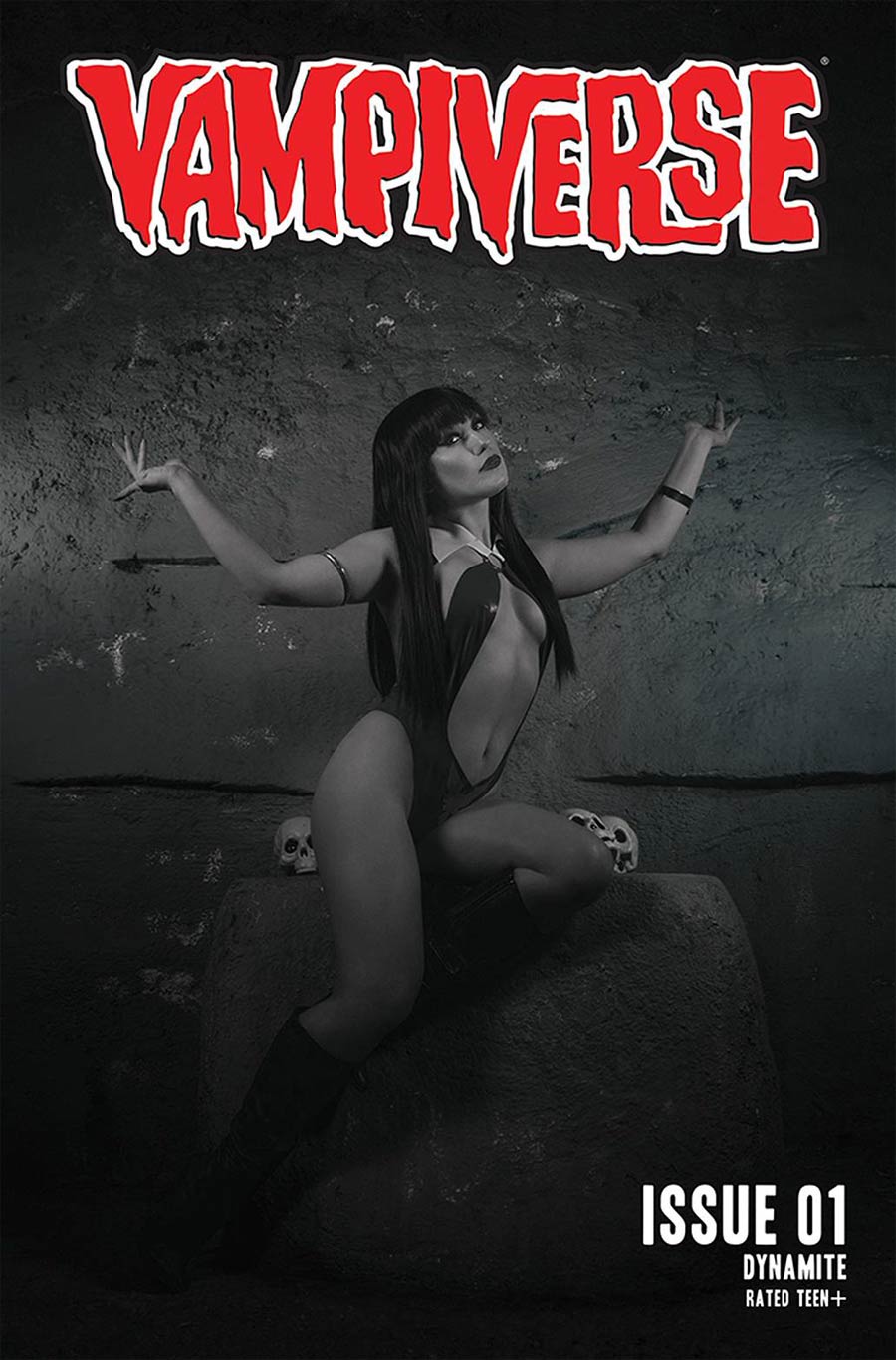 Vampiverse #1 Cover J Incentive Rachel Hollon Cosplay Photo Black & White Cover