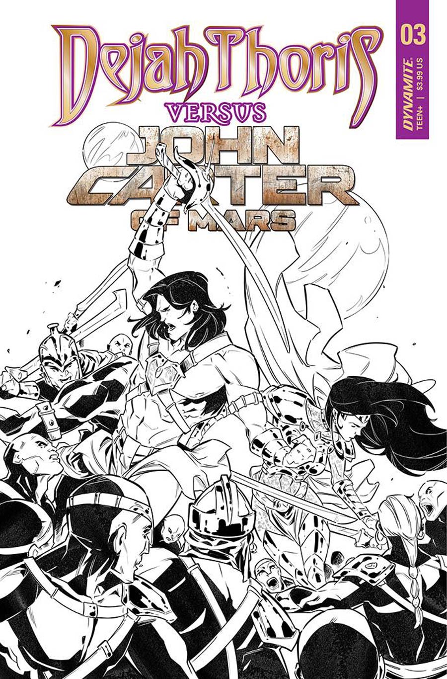 Dejah Thoris Versus John Carter Of Mars #3 Cover F Incentive Lucio Parrillo Tinted Cover