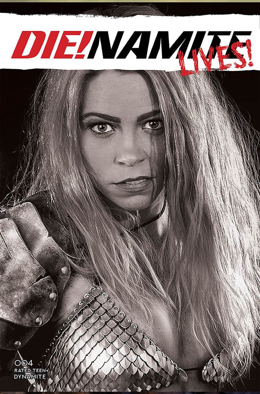 DieNamite Lives #4 Cover G Incentive Angel Ray Cosplay Photo Black & White Cover