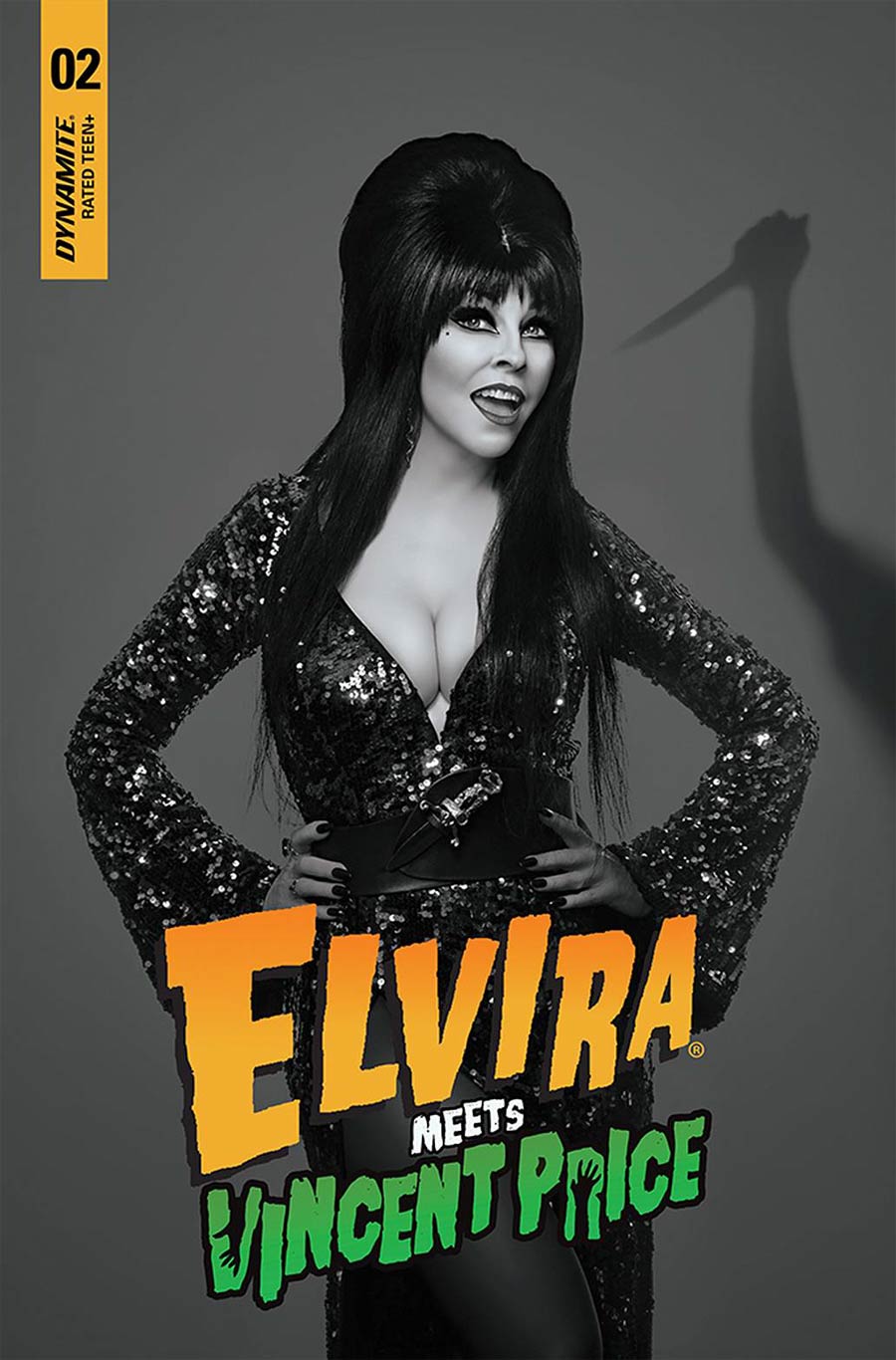 Elvira Meets Vincent Price #2 Cover E Incentive Photo Black & White Cover