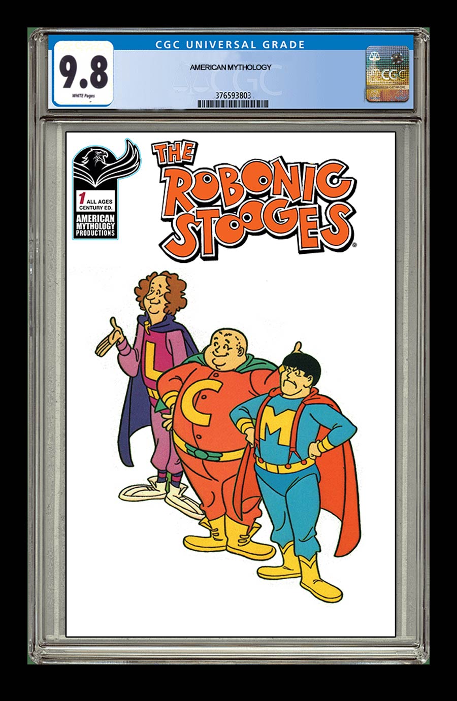 Robonic Stooges #1 Return Cover E Limited Edition Century Variant Cover CGC Grade 9.8