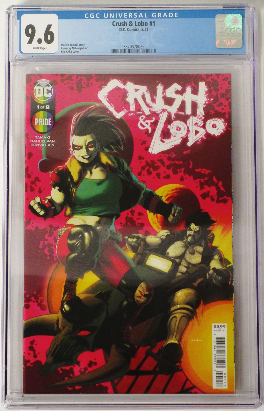 Crush & Lobo #1 Cover E DF CGC Graded 9.6