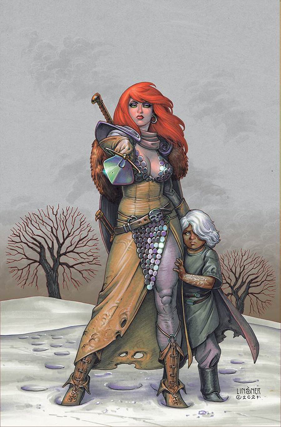 Red Sonja Vol 9 #1 Cover R Limited Edition Joseph Michael Linsner Virgin Cover