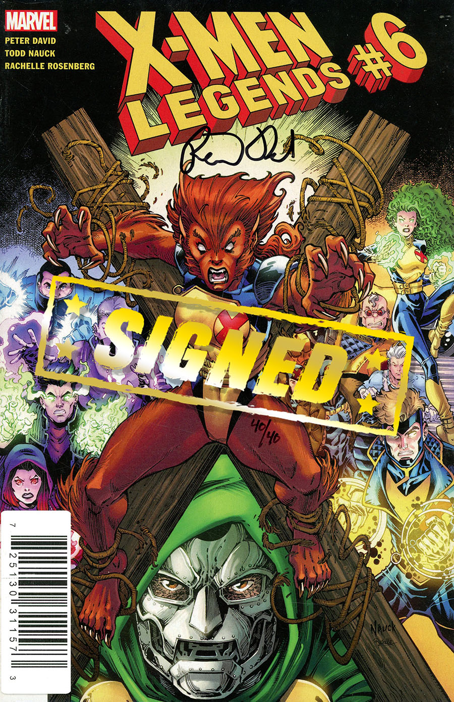 X-Men Legends #6 Cover D DF Signed By Peter David