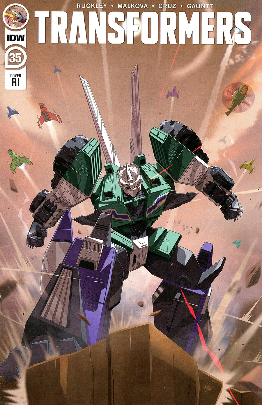 Transformers Vol 4 #35 Cover C Incentive Evan Gauntt Variant Cover