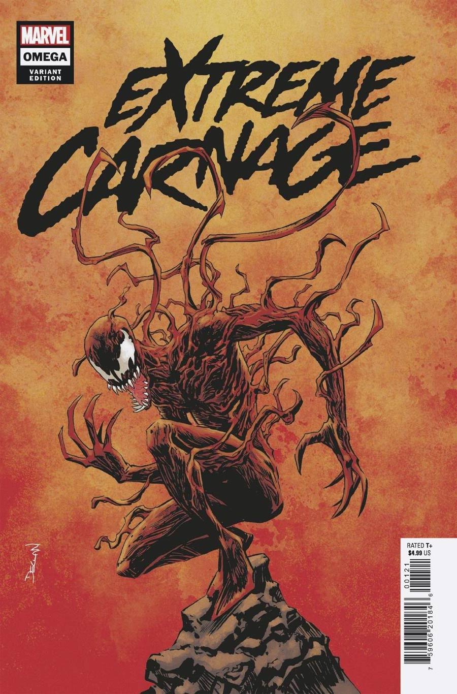 Extreme Carnage Omega #1 (One Shot) Cover F Incentive Declan Shalvey Variant Cover