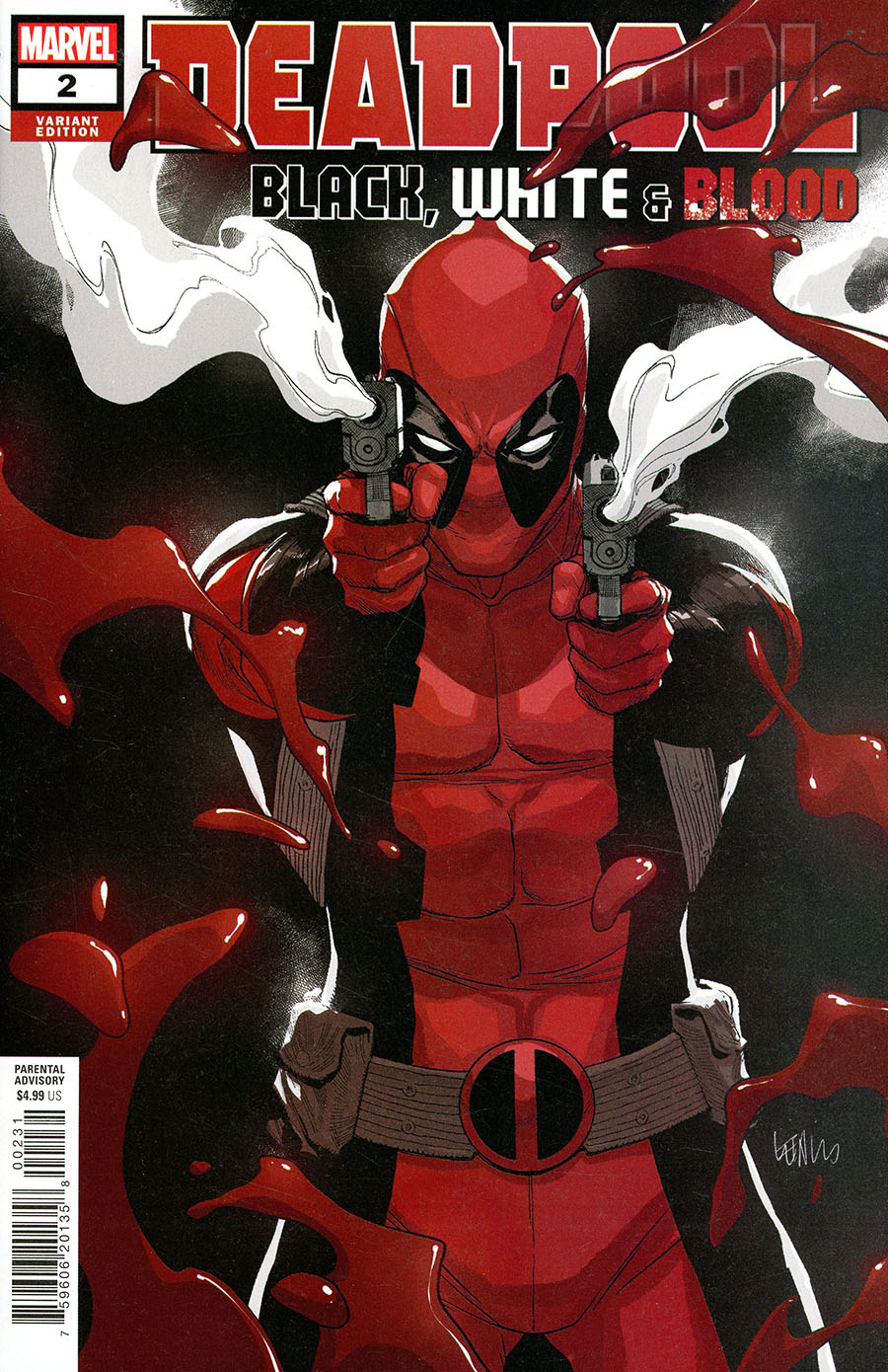 Deadpool Black White & Blood #2 Cover C Incentive Leinil Francis Yu Variant Cover