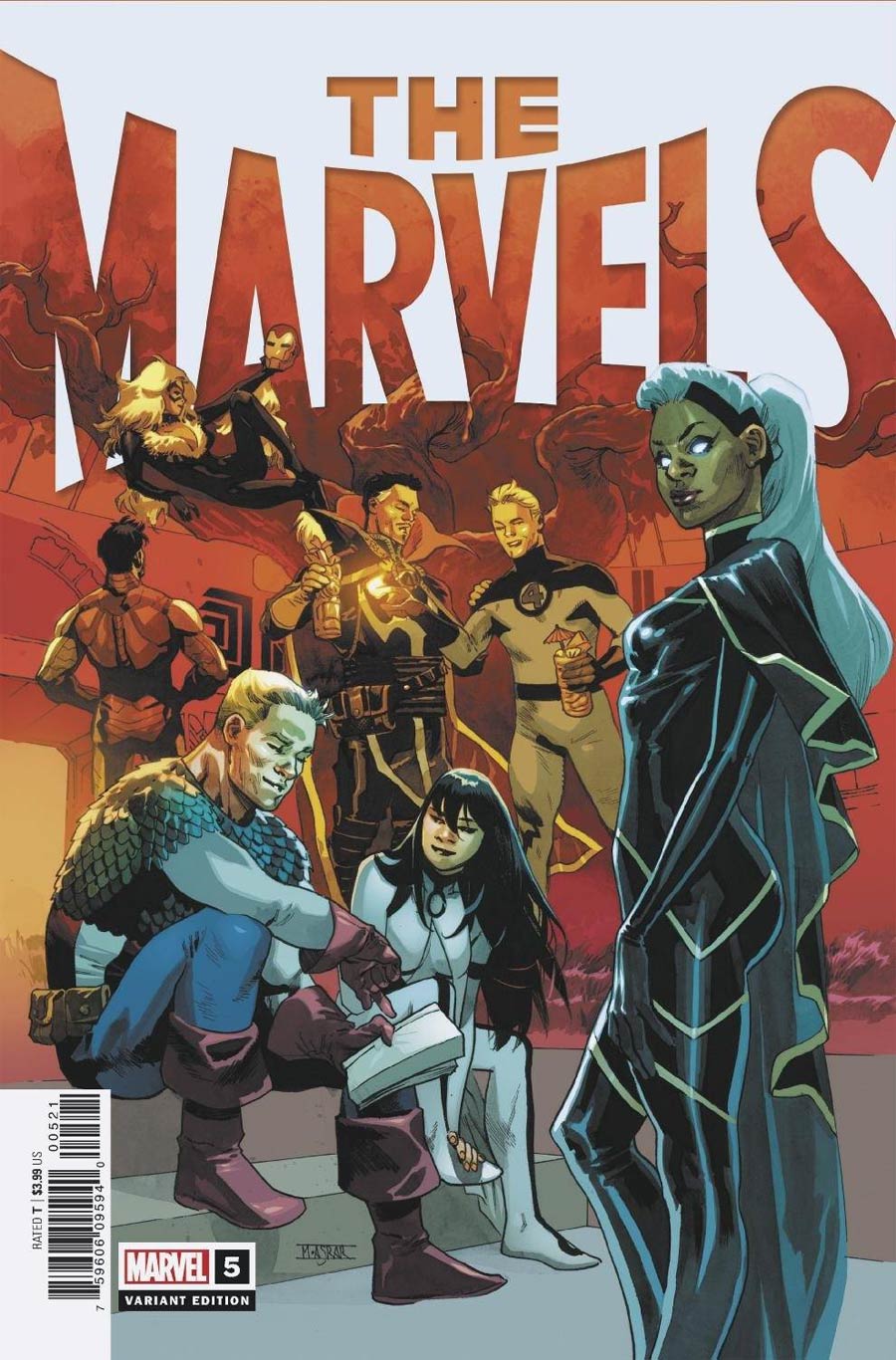 The Marvels #5 Cover B Incentive Mahmud Asrar Variant Cover
