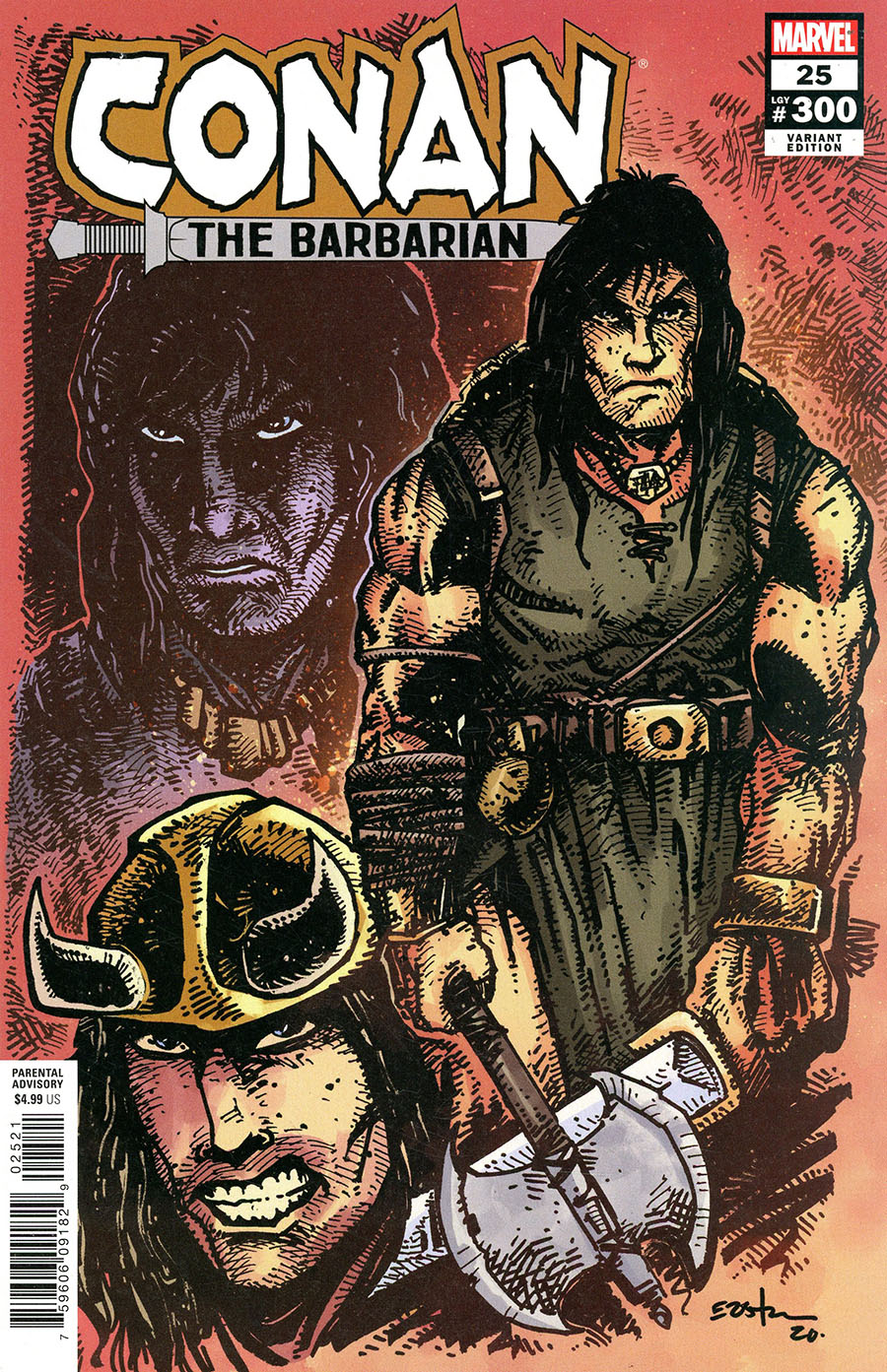 Conan The Barbarian Vol 4 #25 Cover F Incentive Kevin Eastman Design Variant Cover (#300)