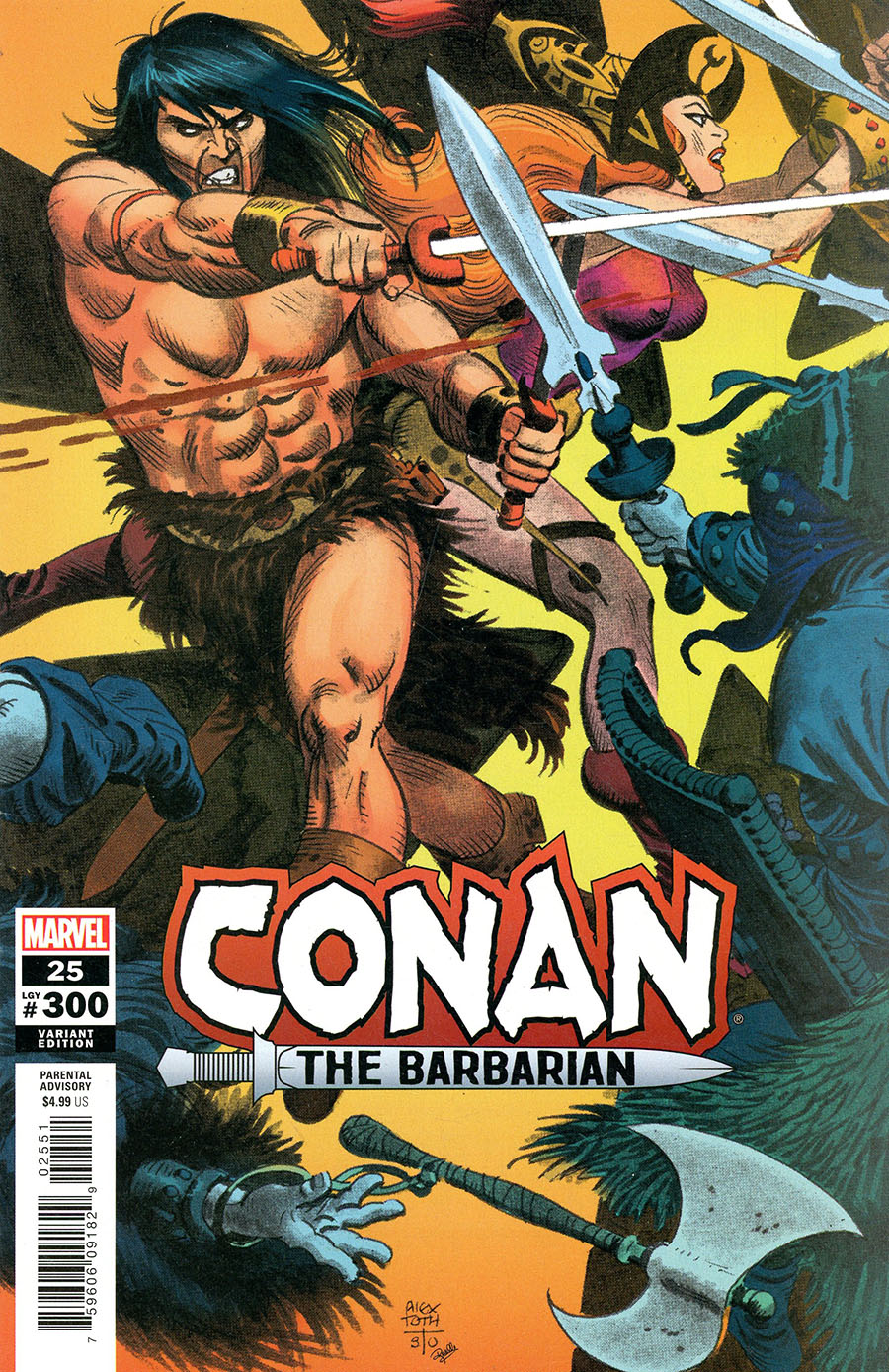 Conan The Barbarian Vol 4 #25 Cover H Incentive Alex Toth Hidden Gem Variant Cover (#300)
