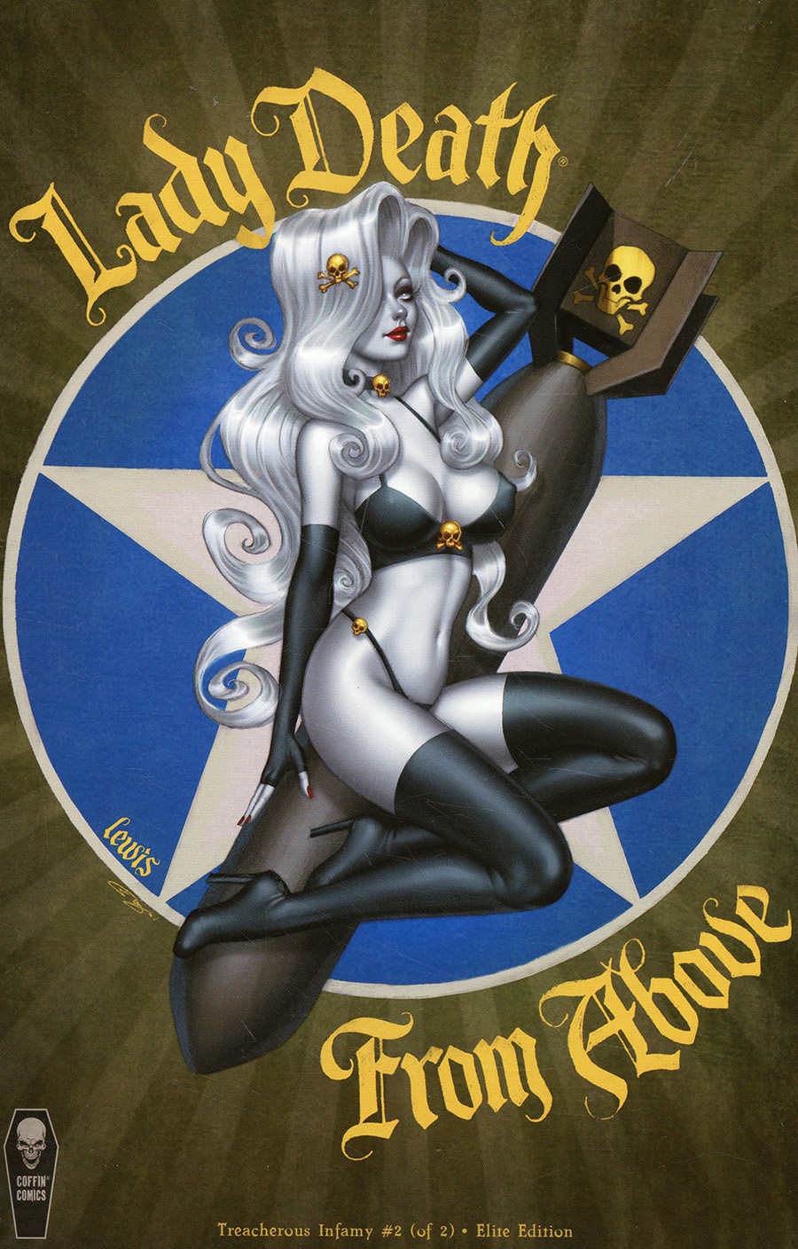 Lady Death Treacherous Infamy #2 Cover E Incentive Scott Lewis Elite Variant Cover