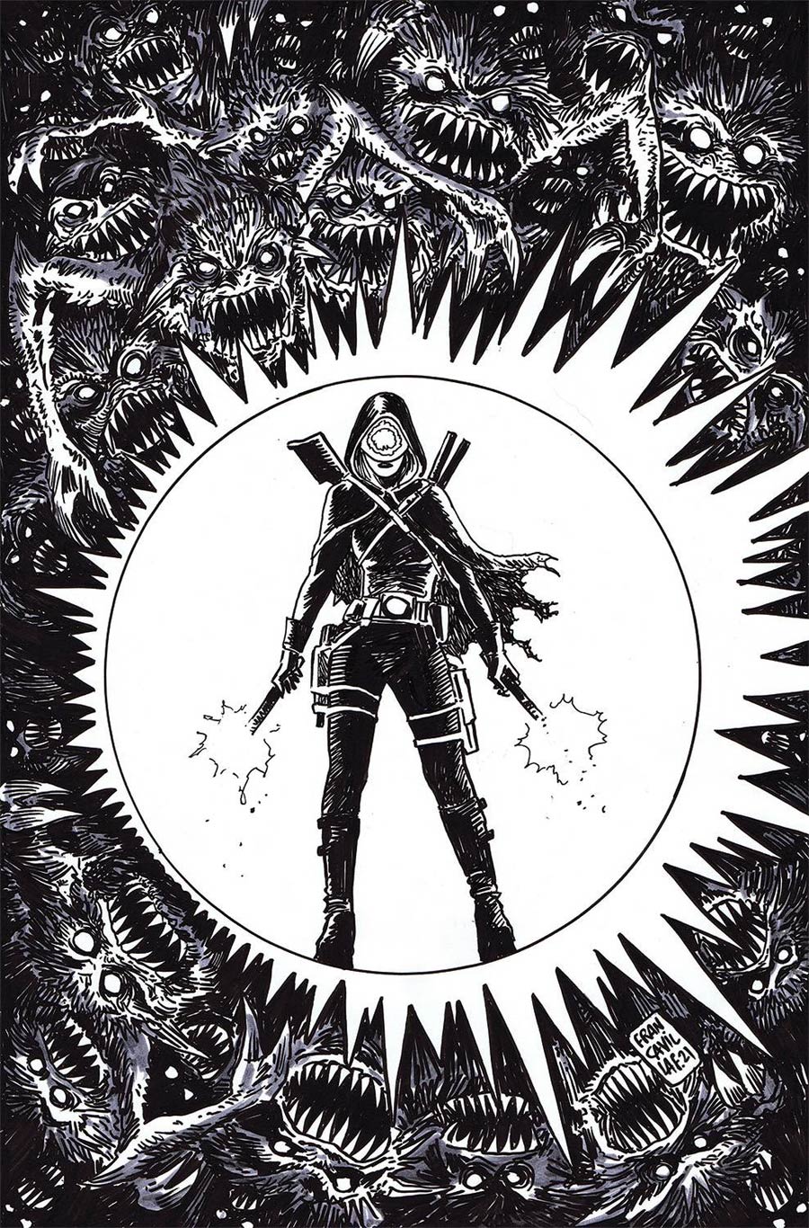 Nocterra #5 Cover F Incentive Francesco Francavilla Black & White Cover