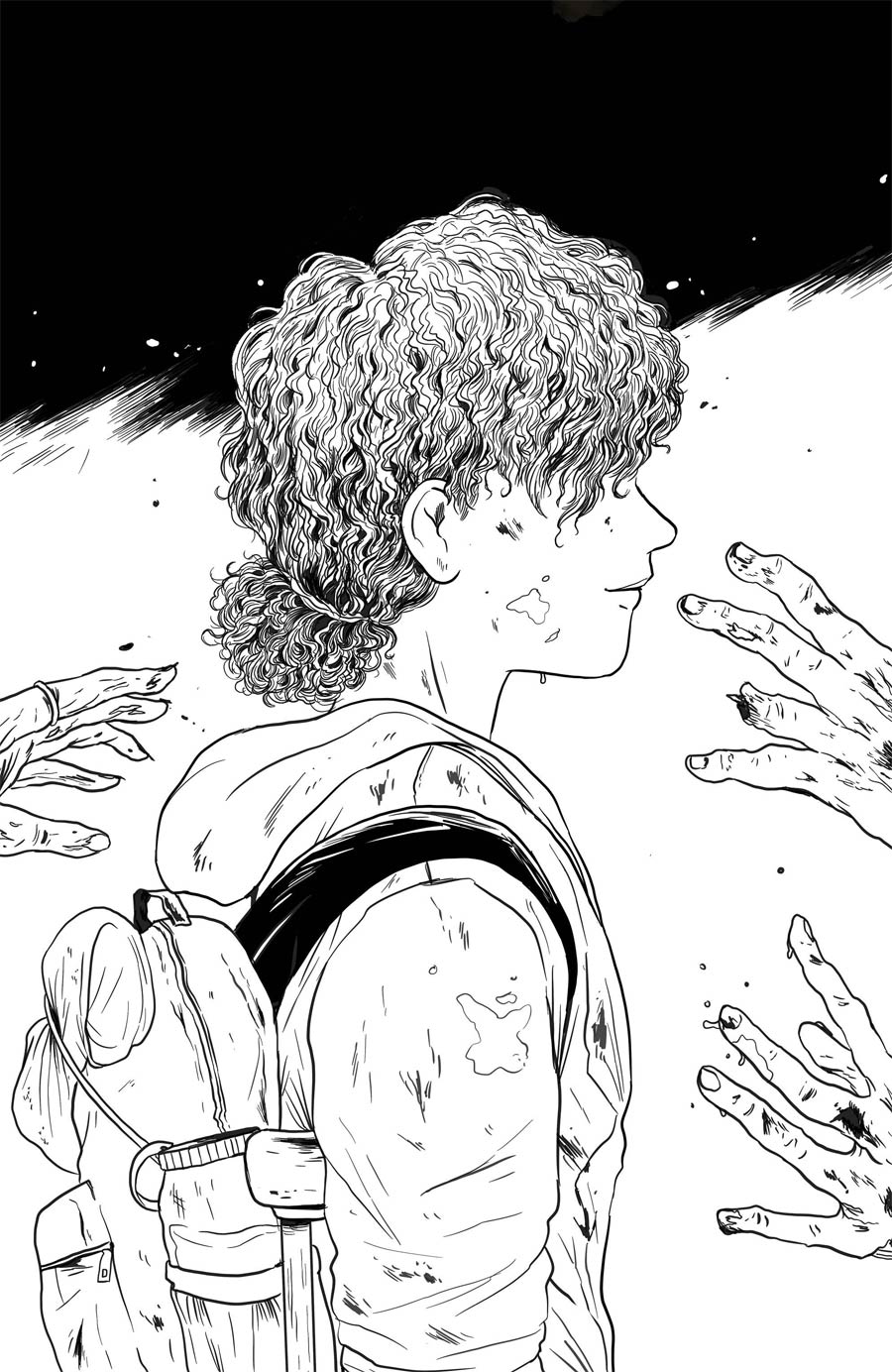 Skybound X #1 Cover G Incentive Tillie Walden Black & White Cover
