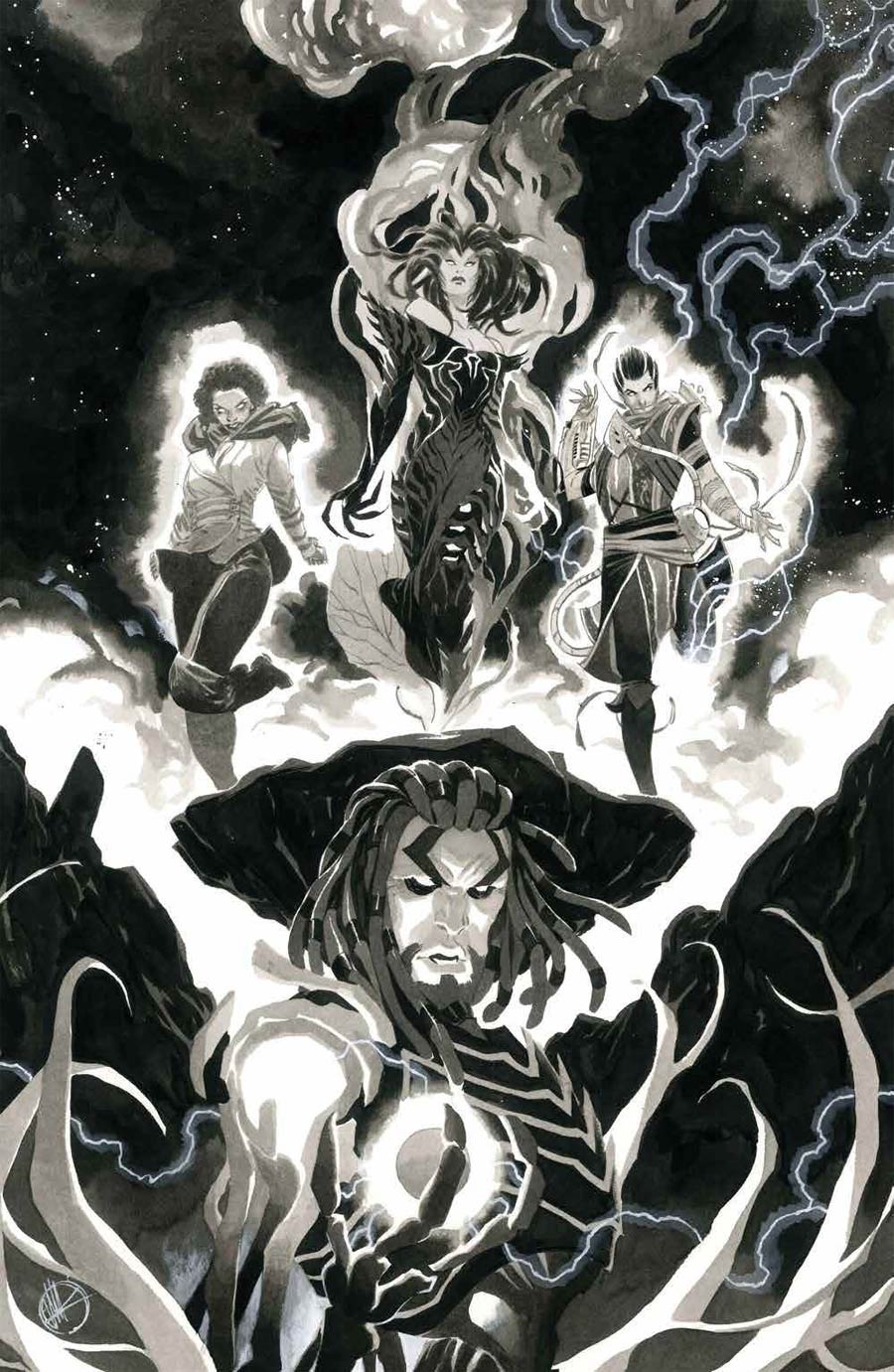 Magic (MTG) #4 Cover H Incentive Matteo Scalera Black & White Virgin Cover