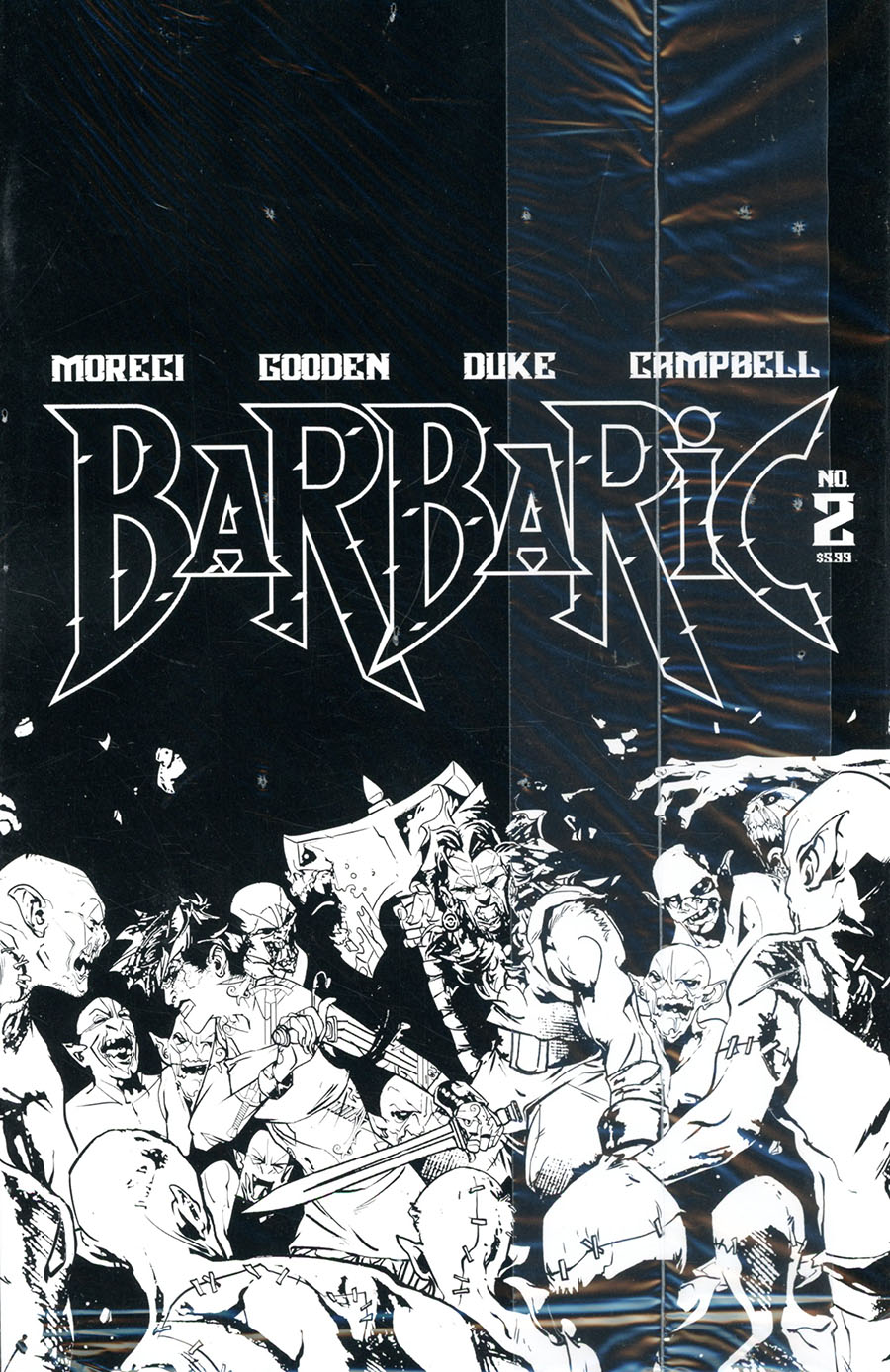 Barbaric #2 Cover C Variant Tim Seeley Black Bag Cover With Polybag