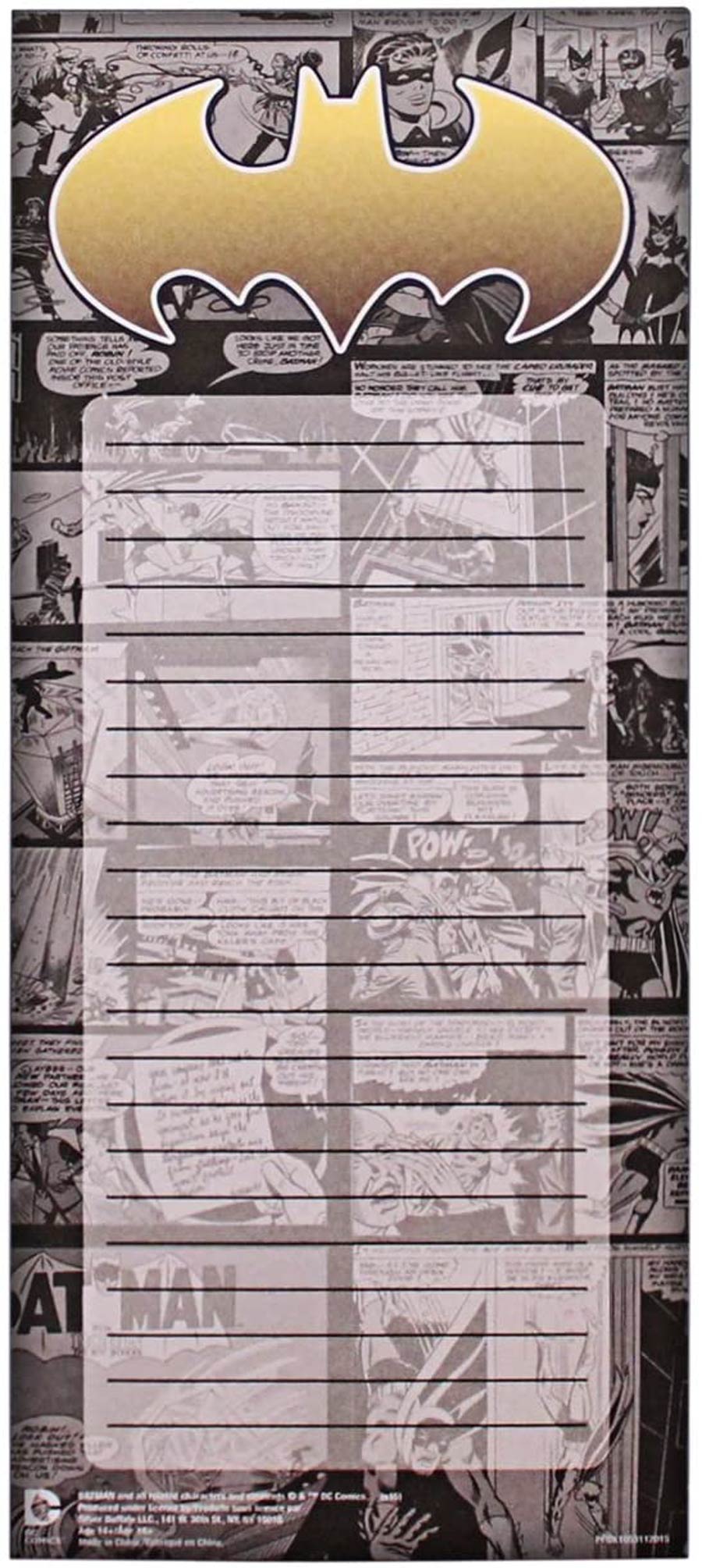 Magnetic To Do List - Batman