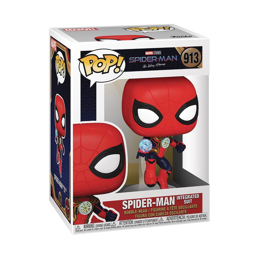 POP Marvel Spider-Man No Way Home Spider-Man Integrated Suit Vinyl Bobble Head